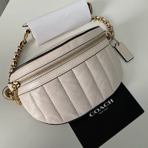 Coach Chain belt bag with quilting